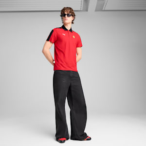 Polo Scuderia Ferrari Race MT7 Homme, Rosso Corsa, extralarge